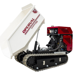 P08 Mini Dumper OPERVAL για 800kg με ασυρματο χειρισμο