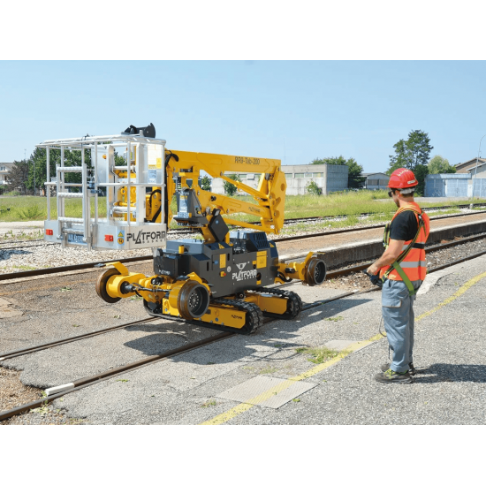 Platform Basket RR9/200 | Tracked Rail Boom Lift | 9.5 m 200 kg Platform Basket RR9/200 | Tracked Rail Boom Lift | 9.5 m 200 kg - Kapountalis