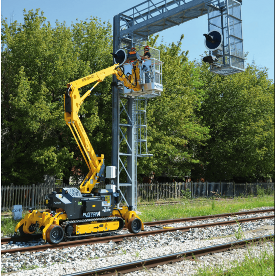 Platform Basket RR9/200 | Tracked Rail Boom Lift | 9.5 m 200 kg Platform Basket RR9/200 | Tracked Rail Boom Lift | 9.5 m 200 kg - Kapountalis