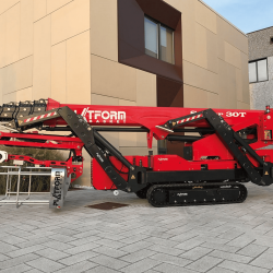Platform Basket Spider 30T Telescopic Tracked Spider Aerial Work Platform up to 30.2m 230kg | Available for Rent Platform Basket Spider 30T Telescopic Tracked Spider Aerial Work Platform up to 30.2m 230kg | Available for Rent