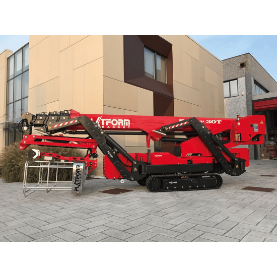 Platform Basket Spider 30T Telescopic Tracked Spider Aerial Work Platform up to 30.2m 230kg | Available for Rent Platform Basket Spider 30T Telescopic Tracked Spider Aerial Work Platform up to 30.2m 230kg | Available for Rent - Kapountalis