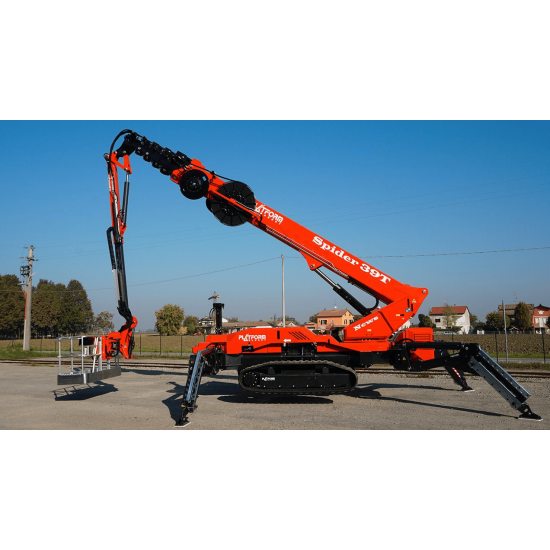 Platform Basket Spider 39 T | Hybrid tracked Self-propelled spider lift | 38.64 m Platform Basket Spider 39 T | Hybrid tracked Self-propelled spider lift | 38.64 m - Kapountalis