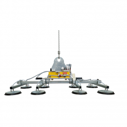 Bεντούζα κενού αέρος ανύψωσης και τοποθέτησης λαμαρίνας F8A 1500kg L 3000 to 4000 mm