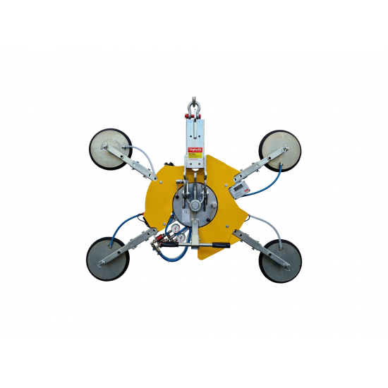Glass vacuum lifter (battery) VB4 RCMBM/pro 400kg extension arms for bigger pad spread Glass vacuum lifter (battery) VB4 RCMBM/pro 400kg extension arms for bigger pad spread - Kapountalis