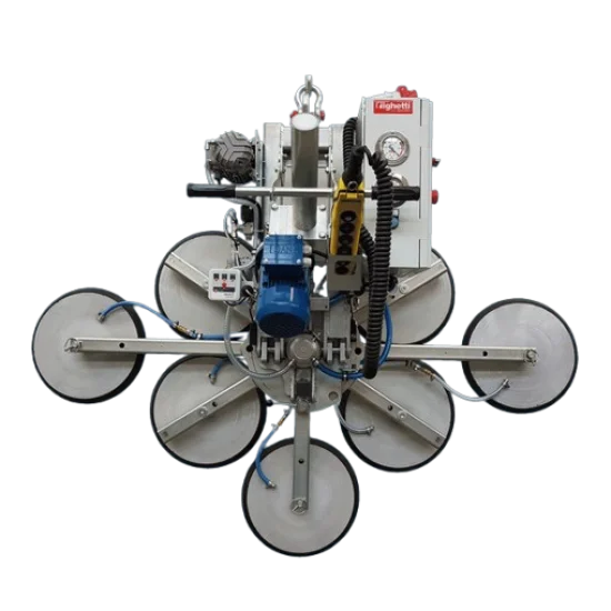 ELECTRIC GLASS VACUUM LIFTER VEB4+4 RCEBE UP TO 1200KG 220V OR 400V ELECTRIC GLASS VACUUM LIFTER VEB4+4 RCEBE UP TO 1200KG 220V OR 400V - Kapountalis