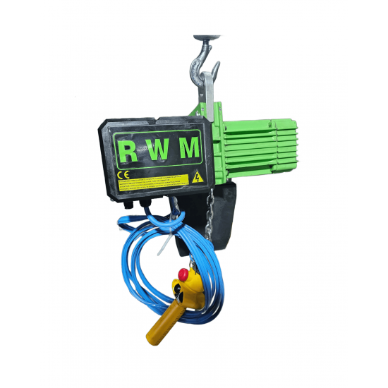 RWM Electric Chain Hoist | 10m 1000kg 380V single speed lightly used RWM Electric Chain Hoist | 10m 1000kg 380V single speed lightly used - Kapountalis