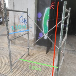 Μεταλλική Σκαλωσιά Εργασίας | 2.00m x 1.50m x 1.10m | Διαθέσιμο για ενοικίαση