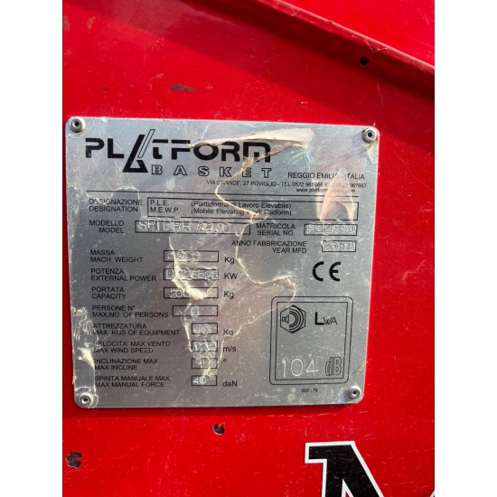 Platform Basket Spider 22.10 (MOD 2013) Tracked Hybrid Spider Aerial Work Platform up to 21.70m 230kg | Available for Rent Platform Basket Spider 22.10 (MOD 2013) Tracked Hybrid Spider Aerial Work Platform up to 21.70m 230kg | Available for Rent - Kapountalis