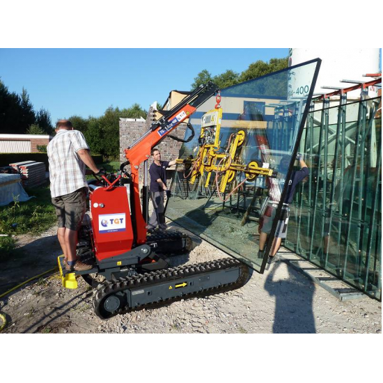 Ερπυστριοφόρο Aνυψωτικό Tζαμιών all terrain 900kg,4500mm ανύψωση - Kapountalis