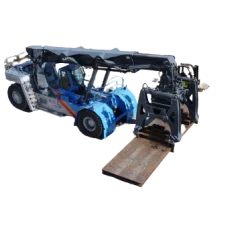  Reach stacker Model RSUP-100-75-SHR specially designed for handling slabs from the rolling mill up to 110 ton!