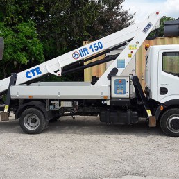 used Telescopic Truck Mounted Boom Lifts b-lift 150, manufactured in 2013