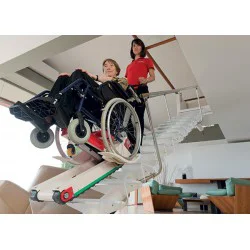 DOMINO PEOPLE SLIM RED Electric stair climber for disabled persons 160kg DOMINO PEOPLE SLIM RED Electric stair climber for disabled persons 160kg