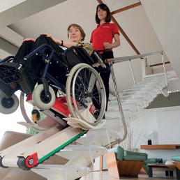 DOMINO PEOPLE SLIM RED Καρότσι μεταφοράς ατόμων ΑΜΕΑ 160kg