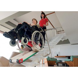 DOMINO PEOPLE SLIM RED Καρότσι μεταφοράς ατόμων ΑΜΕΑ 160kg