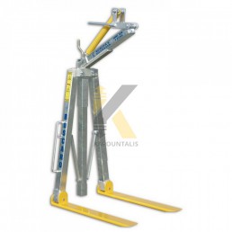 BOSCARO GALVANIZED SELF LEVELING TELESCOPIC CRANE FORK MBA-25ZN - 2500KG  