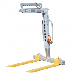 BOSCARO GALVANIZED TELESCOPIC MANUAL BALANCE CRANE FORK MBR-20ZN - 2000KG