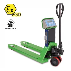 DINI ARGEO HAND PALLET TRUCK WITH SCALE FOR HAZARDOUS ZONES TPW EX 2GD - 2500KG DINI ARGEO HAND PALLET TRUCK WITH SCALE FOR HAZARDOUS ZONES TPW EX 2GD - 2500KG