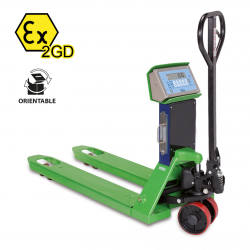 DINI ARGEO HAND PALLET TRUCK WITH SCALE FOR HAZARDOUS ZONES TPW EX 2GD - 2500KG DINI ARGEO HAND PALLET TRUCK WITH SCALE FOR HAZARDOUS ZONES TPW EX 2GD - 2500KG