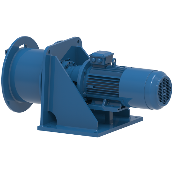 WIRE ROPE WINCH FD 307 E FOR PULLING 5250KG 67M 380V - Kapountalis