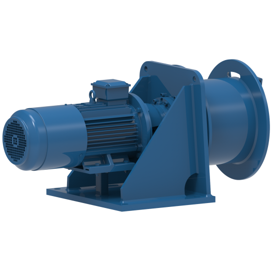 WIRE ROPE WINCH FD 307 E FOR PULLING 5250KG 67M 380V - Kapountalis