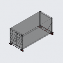 Φορείο-πατίνι μεταφοράς κοντέινερ F12-c 12000kg 
