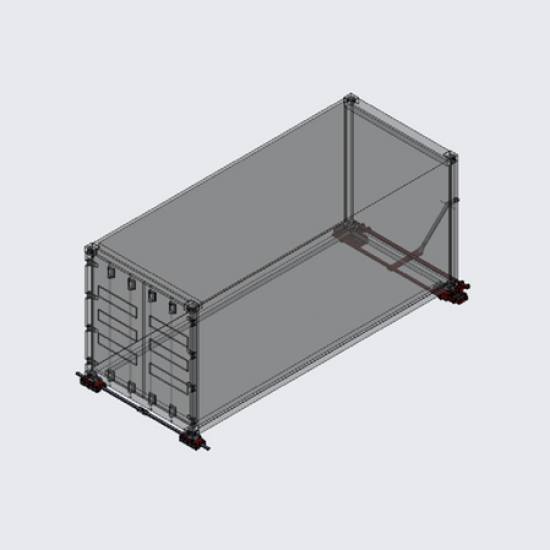 Φορείο-πατίνι μεταφοράς κοντέινερ F12-c 12000kg Φορείο-πατίνι μεταφοράς κοντέινερ F12-c 12000kg - Kapountalis