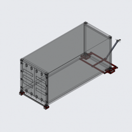 Φορείο-πατίνι μεταφοράς κοντέινερ F6-c 6000kg