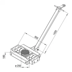 Steering Transport dolly L30-30000kg Steering Transport dolly L30-30000kg