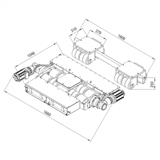 GKS Robot 40 Transport trolley 40000kg GKS Robot 40 Transport trolley 40000kg - Kapountalis