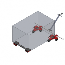 Περιστρεφόμενα φορεία μεταφοράς RL4 -4000kg 