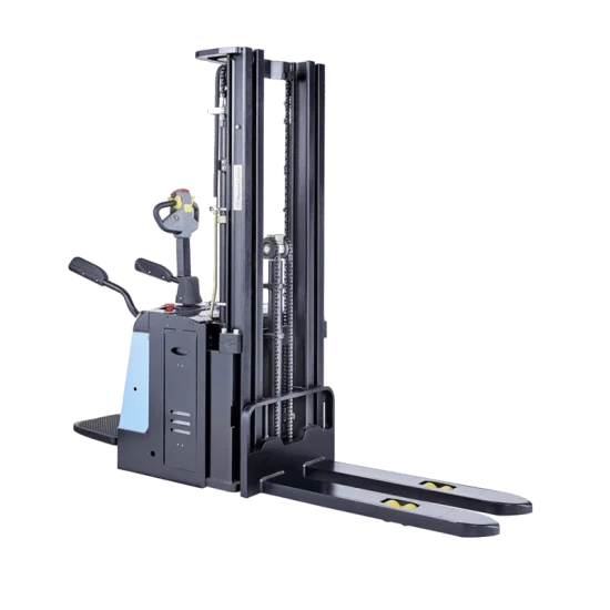 ΗΛΕΚΤΡΙΚΟ stacker με πλατφόρμα επιβάτη E-DHT-S16 1600KG 4500MM UP TO 5000MM - Kapountalis