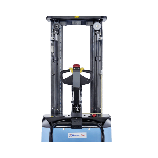 ELECTRIC stacker with Rider device E-DHT-S16 1600KG 4500MM UP TO 5000MM - Kapountalis