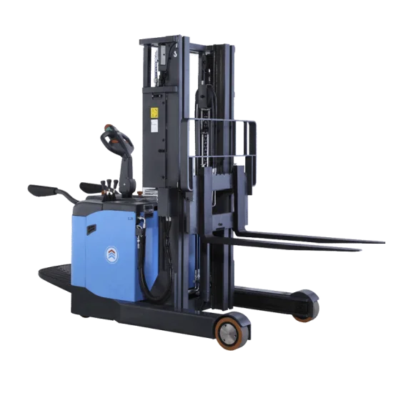 ηλεκτρικο stacker με πλατφόρμα επιβάτη E-13GS & E-15GS 1300kg-1500kg 3000mm up to 4500mm ανύψωση ηλεκτρικο stacker με πλατφόρμα επιβάτη E-13GS & E-15GS 1300kg-1500kg 3000mm up to 4500mm ανύψωση - Kapountalis