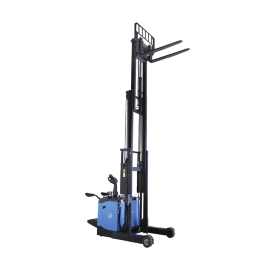 ηλεκτρικο stacker με πλατφόρμα επιβάτη E-13GS & E-15GS 1300kg-1500kg 3000mm up to 4500mm ανύψωση ηλεκτρικο stacker με πλατφόρμα επιβάτη E-13GS & E-15GS 1300kg-1500kg 3000mm up to 4500mm ανύψωση - Kapountalis
