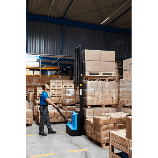 electric Pedestrian stacker E-DH10-MG-E 1000kg 2700mm up to 3300mm stroke electric Pedestrian stacker E-DH10-MG-E 1000kg 2700mm up to 3300mm stroke - Kapountalis
