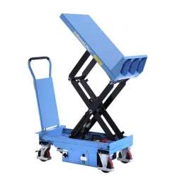 Semi-electric lifting & moving table with tilt 300/600kg Semi-electric lifting & moving table with tilt 300/600kg