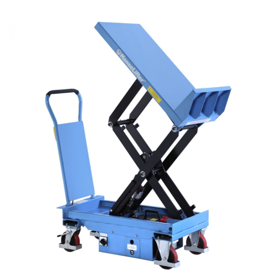 Semi-electric lifting & moving table with tilt 300/600kg Semi-electric lifting & moving table with tilt 300/600kg - Kapountalis