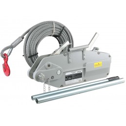 Grip puller with alouminium casting for 3200kg  with 20m wire rope