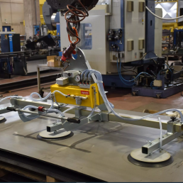 Bεντούζα κενού αέρος ανύψωσης και τοποθέτησης λαμαρίνας F8A 1500kg L 3000 to 4000 mm