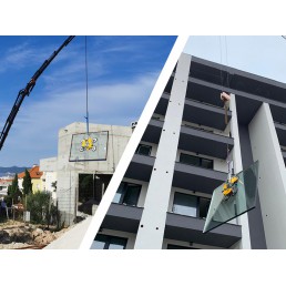 Glass vacuum lifter (battery) VBT4 400kg -light frame 