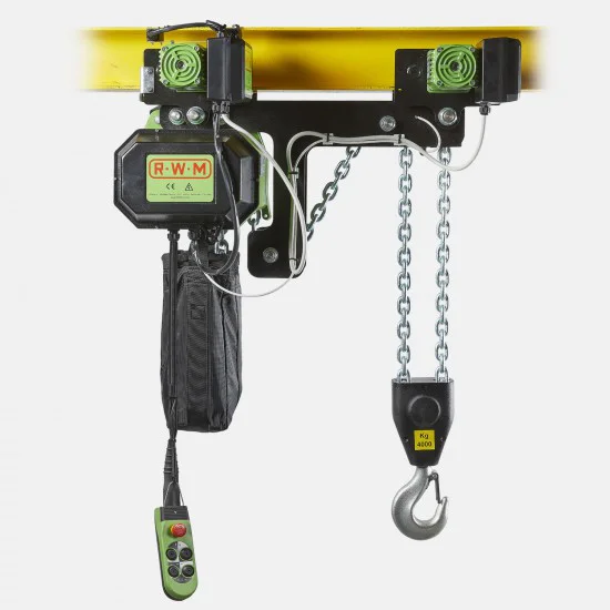 Chain hoist lifting capacity low headroom with electric trolley 2000kg 380V Chain hoist lifting capacity low headroom with electric trolley 2000kg 380V - Kapountalis